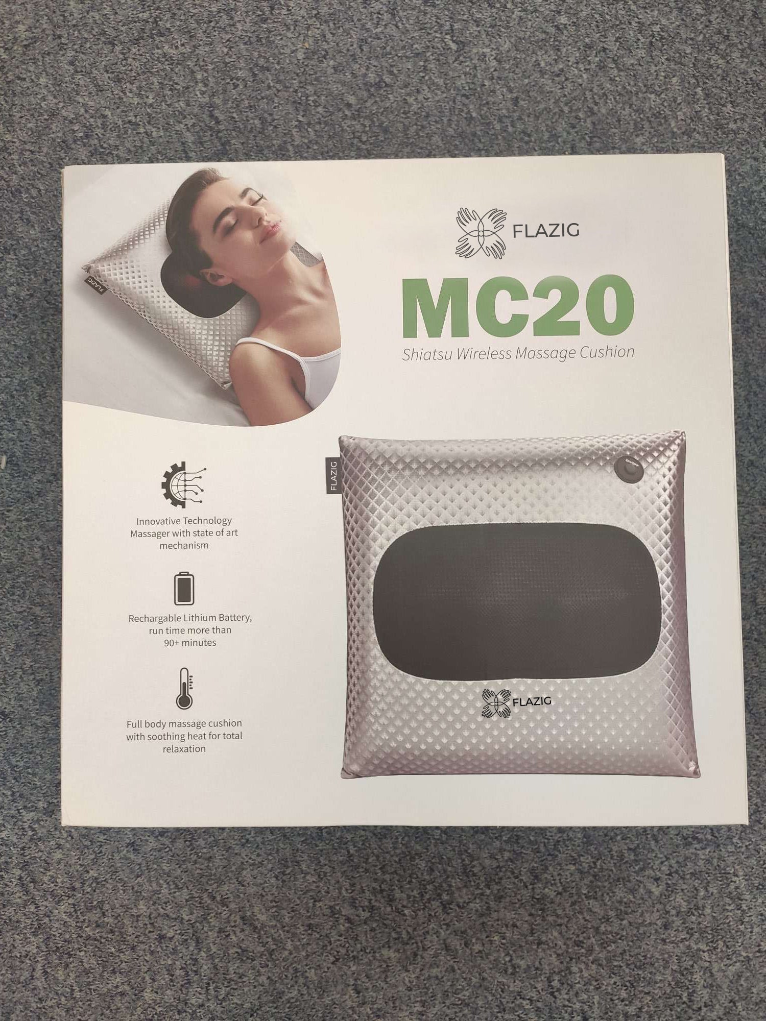 FLAZIG MC20 Shiatsu Back and Neck Massager with Heat - Wireless Massag –  Buddlets