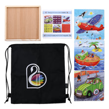 Load image into Gallery viewer, BUDDLETS - 6 IN 1 Wooden Jigsaw Educational Puzzle Set