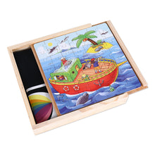 Load image into Gallery viewer, BUDDLETS - 6 IN 1 Wooden Jigsaw Educational Puzzle Set