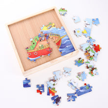 Load image into Gallery viewer, BUDDLETS - 6 IN 1 Wooden Jigsaw Educational Puzzle Set